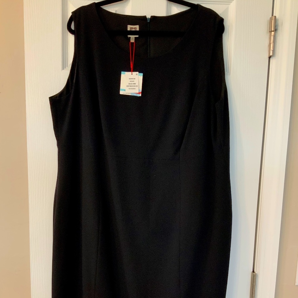 Anne Klein Sleeveless Black Dress NWT 20W